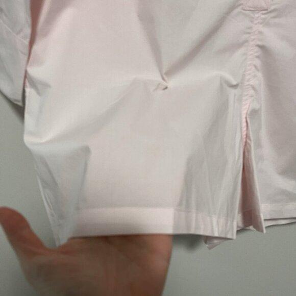 Parke Pink Cotton Long Sleeve Button Front Polo Romper Size Small - Picture 2 of 8